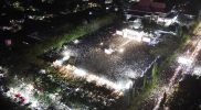Warga memadati Lapangan Imanuel Palu di malam penutupan Semarak Sulteng Nambaso, Senin (12/05/2025)/Ist