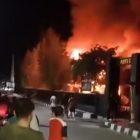 Kebakaran hebat melanda Markas Kodim 1307/Poso pada Senin malam (26/05/2025)/Ist