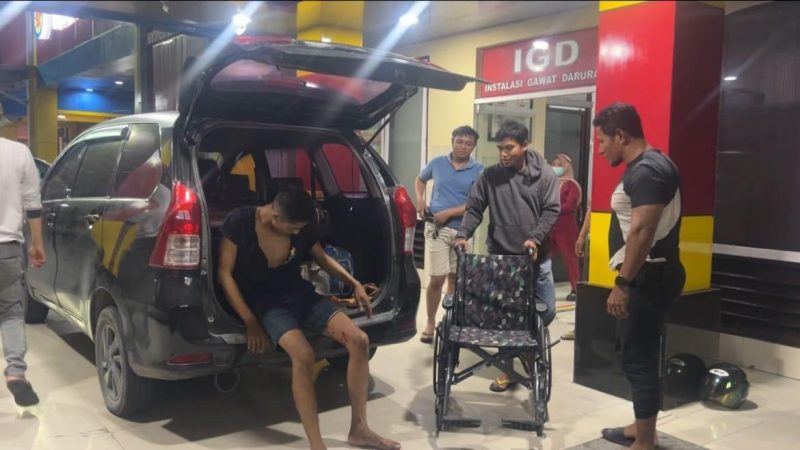 Polisi melumpuhkan residivis curanmor di Palu dengan timah panas, Minggu (8/6/2025). (Sumber: Ist)