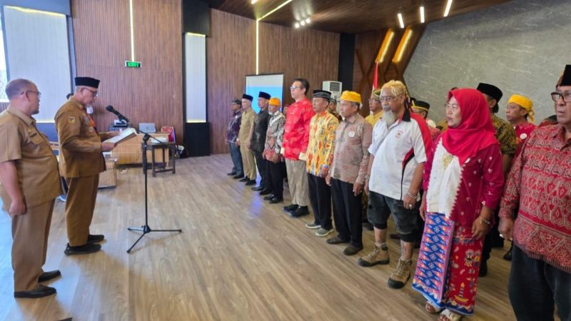 Wijaya Chandra atau Ko Awi dilantik sebagai ketua FPK Kota Palu periode 2025-2029, Senin (28/7/2025). (Foto: Istimewa)