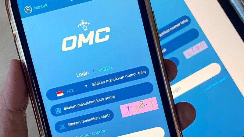 Tampak depan tampilan aplikasi situs OMC (Sumber: hariansulteng.com)