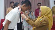 Irmayanti Pettalolo membuka diklat Paskibraka Kota Palu tahun 2025, Senin (4/8/2025). (Foto: Pemkot Palu)
