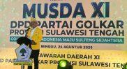 Bahlil Lahadalia membuka acara Musda XI Sulteng, Minggu (24/8/2025). (Foto: Istimewa)