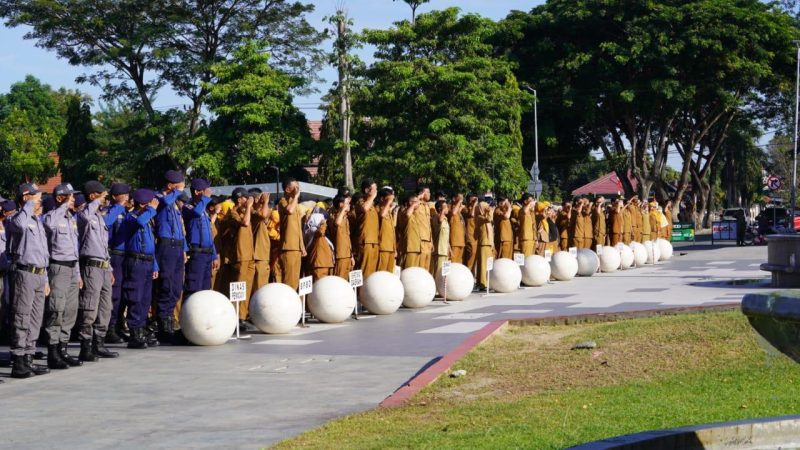 Pemerintah Kota (Pemkot) Palu menggelar upacara peringatan Hari Sumpah Pemuda ke-97, Selasa (28/10/2025). (Foto: Pemkot Palu)