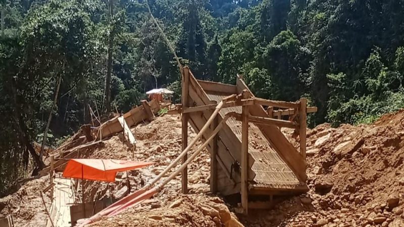Polhut Gakkum diminta menindak aktivitas pertambangan emas tanpa izin (PETI) di kawasan hutan hulu sungai Taopa, Kabupaten Parigi Moutong. (Foto: Istimewa)