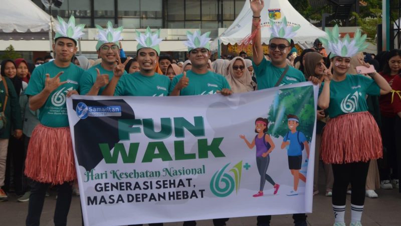 Fun Walk menjadi agenda utama Festival Palu Sehat di Lapangan Vatulemo. (Foto: Pemkot Palu)