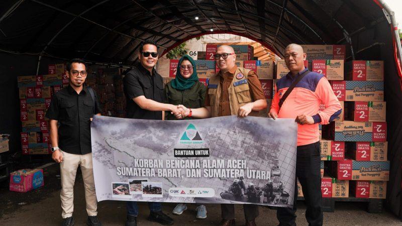 Trinusa Group menyalurkan bantuan logistik untuk korban bencana di Aceh, Sumatra Utara, dan Sumatra Barat. (Foto: Istimewa)