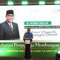 Ambo Dalle menyampaikan sambutan di acara pelantikan HIPKA Sulteng beberapa waktu lalu. (Foto: Istimewa)