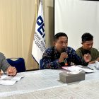 Peradi Palu kepemimpinan Muslim Mamulai menggelar jumpa pers menyikapi pelantikan kepengurusan baru, Kamis (4/6/2026). (Foto: Istimewa)