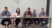 Tim kuasa hukum Mohamad Rizal Intjenae menggelar jumpa pers menanggapi somasi Mohamad Irwan Lapatta, Kamis (2/7/2026). (Foto: hariansulteng.com)