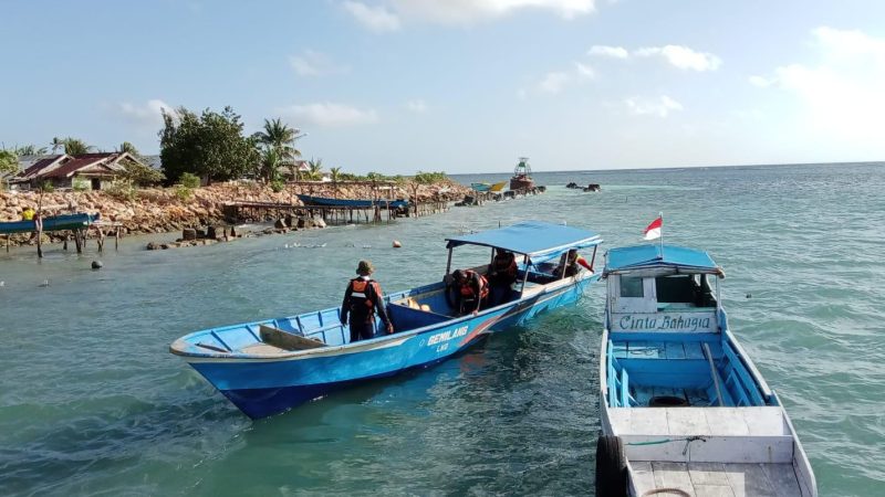 Tim SAR menghentikan pencarian nelayan yang hilang di perairan Desa Kasuari, Kabupaten Banggai Laut. (Foto: Istimewa)