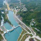 Foto udara PLTA Poso di Desa Sulewana, Kecamatan Pamona Utara, Kabupaten Poso. (Foto: Istimewa)