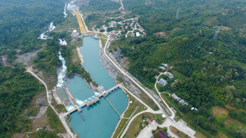 Foto udara PLTA Poso di Desa Sulewana, Kecamatan Pamona Utara, Kabupaten Poso. (Foto: Istimewa)