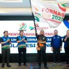 Sulteng saat resmi ditunjuk sebagai tuan rumah Fornas 2027 usai penutupan Fornas 2025 di Lombok. (Foto: Istimewa)