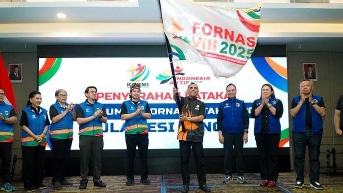 Sulteng saat resmi ditunjuk sebagai tuan rumah Fornas 2027 usai penutupan Fornas 2025 di Lombok. (Foto: Istimewa)