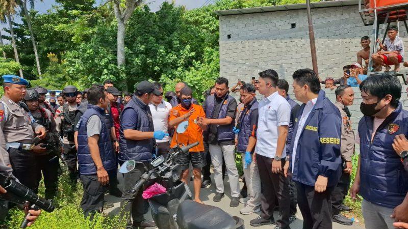 Polresta Palu menggelar pra rekonstruksi kasus pembunuhan satu keluarga di Kelurahan Duyu, Kecamatan Tatanga, Kota Palu, Kamis (27/8/2026). (Foto: Istimewa)