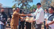 PSI Tolitoli menyalurkan bantuan untuk korban kebakaran di Kelurahan Panasakan, Kecamatan Baolan, Kabupaten Tolitoli, Selasa (8/9/2026). (Foto: Istimewa)