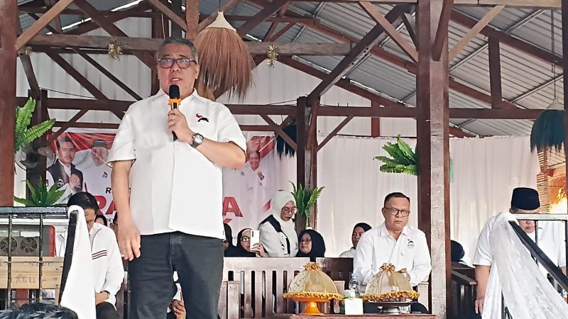 Ketua Harian PSI, Ahmad Ali menghadiri rakorda PSI Donggala, Selasa (15/9/2026). (Foto: Istimewa)