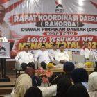 Ketua Harian PSI, Ahmad Ali membuka rakorda PSI Kota Palu, Selasa (16/9/2026). (Foto: Istimewa)