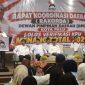 Ketua Harian PSI, Ahmad Ali membuka rakorda PSI Kota Palu, Selasa (16/9/2026). (Foto: Istimewa)