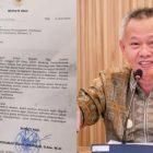 Viral surat Bupati Sigi, Mohamad Rizal Intjenae ditemukan digunakan sebagai pembungkus nasi pecel di Jakarta. (Foto: Istimewa)
