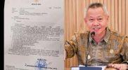 Viral surat Bupati Sigi, Mohamad Rizal Intjenae ditemukan digunakan sebagai pembungkus nasi pecel di Jakarta. (Foto: Istimewa)