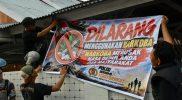 Aparat gabungan dari Polda-BNNP Sulteng kembali menggerebek kampung narkoba di Kelurahan Kayumalue, Kota Palu, Kamis (15/10/2026). (Foto: Istimewa)